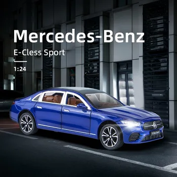 1:24 Mercedes Benz E300L E-cless Sport Simulation Отлитая Под давлением Модель автомобиля Из Металлического Сплава, Звуковая Подсветка, Коллекция Отступающих Детских Игрушек В подарок  5