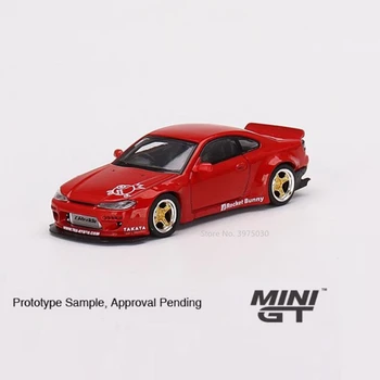 1:64 MINIGT Nissan Silvia S15 Металлическая Литая Под Давлением Модель Автомобиля Игрушка Высокая Имитационная Модель Транспортных Средств Статические Подвески Коллекционный Подарок для Малыша  5