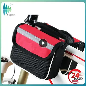 1 ~ 10ШТ Водонепроницаемая велосипедная сумка для велосипеда с передней балкой, сумка для велосипеда MTB, велосипедный чехол с сенсорным экраном для мобильного телефона, велоспорт  5