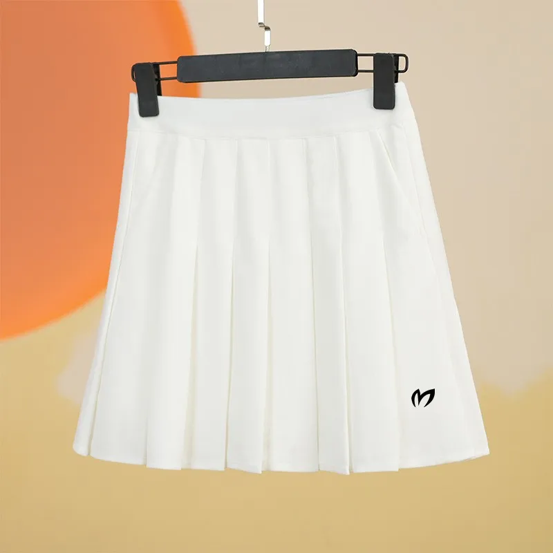 Высококачественные женские защитные брюки для гольфа, Летняя юбка-трапеция, юбка для гольфа, женская эластичная плиссированная юбка с высокой талией, юбка с карманами, Спортивная юбка