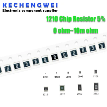 100шт 1210 5% 1/2 Вт SMD чип-резистор резисторы 0R - 10M 0 10 100 220 470 Ом 0R 10R 100R 220R 470R 1K 2.2K 4.7K 10K 100K 1M 10M  0