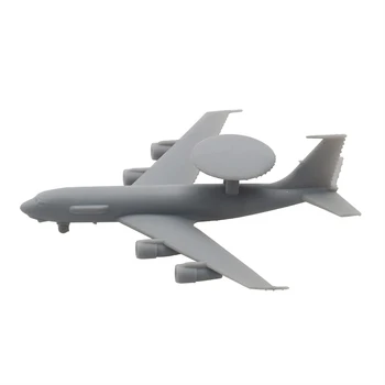 2ШТ E-3 1/700 1/400 1/350 Масштабная модель самолета раннего предупреждения Неокрашенный Самолет раннего оповещения с шасси Игрушки для DIY  5