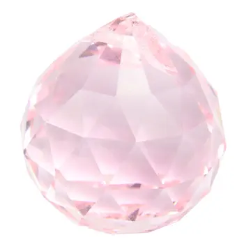 30-миллиметровый винтажный хрустальный розовый шар Фэн-шуй  5