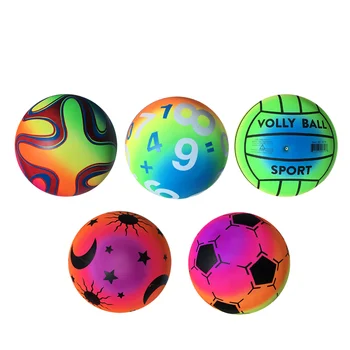 5 Мячей для игровой площадки Яркие Цветные Кикболы, Пляжные Мячи для игр в помещении и на открытом воздухе, Летний подарок для детей и взрослых (Случайный  5
