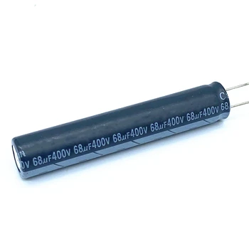 6 шт./лот 68 МКФ 400 В 68 МКФ алюминиевый электролитический конденсатор размер 10 * 55 20%  10