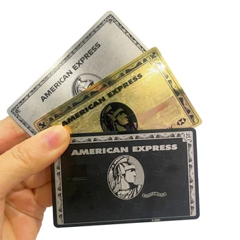 amex bla card металлические поделки слот для чипа hico магнитная полоса индивидуальная металлическая карта amex Поддержка печати личного имени Поддержка pr  5