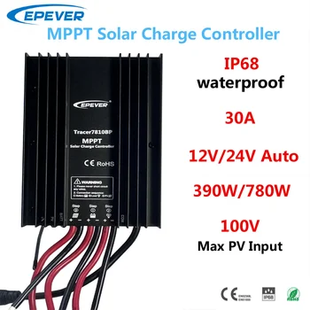 EPEVER MPPT Контроллер Заряда Солнечной Батареи 30A 12V24V Автоматический Водонепроницаемый Tracer7810BP Регулятор Зарядного Устройства Солнечной Панели IP68 MaxPV 100V  1