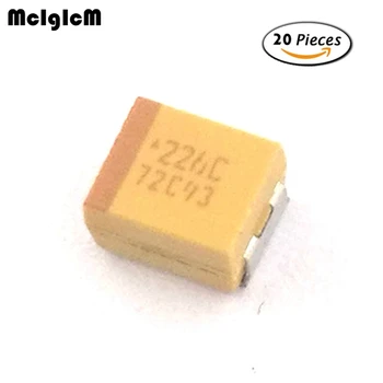 MCIGICM 20шт B 3528 22 мкФ 16 В SMD танталовый конденсатор  0