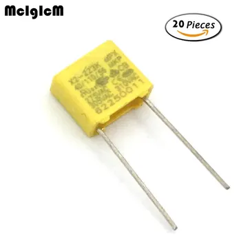 MCIGICM 20шт конденсатор X2 конденсатор 275 В переменного тока X2 Конденсатор из полипропиленовой пленки 0,022 мкФ 22nF Шаг 7,5 мм  0