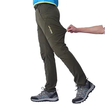 S-8XL Плюс размер, мужские и женские эластичные быстросохнущие брюки для кемпинга, рыбалки, скалолазания, тонкие дышащие быстросохнущие спортивные брюки  10