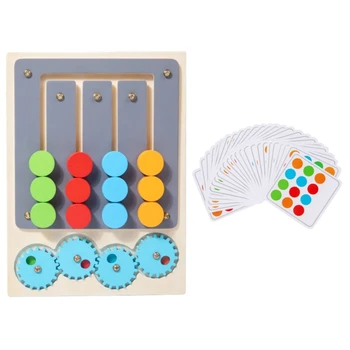 Y55B Детские красочные слайд-игры-головоломки, игрушки для раннего образования, логические игрушки, обучающие игрушки  5
