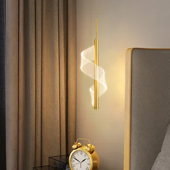 ZK40 LED Прикроватная Потолочная Подвесная Проволочная люстра, внутреннее освещение, украшение гостиной, Украшение обеденного стола, лампы  3