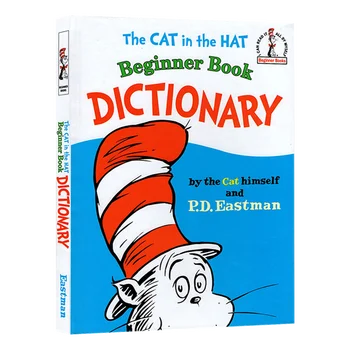 Английская книжка с картинками в твердом переплете The Cat In The Hat Книга для начинающих Словарь Детская книга  5