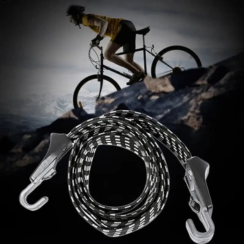 Веревка для крепления багажа на ГОРЯЧЕМ велосипеде, эластичный веревочный крюк для горного велосипеда, прочные портативные аксессуары для наружного натяжения велосипедов  5
