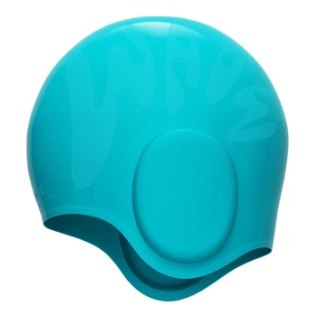 Детская шапочка для плавания унисекс, силиконовая шапочка для плавания с 3D защитой ушей, водонепроницаемая прочная шапочка для плавания для детей, мальчиков и девочек 2  10