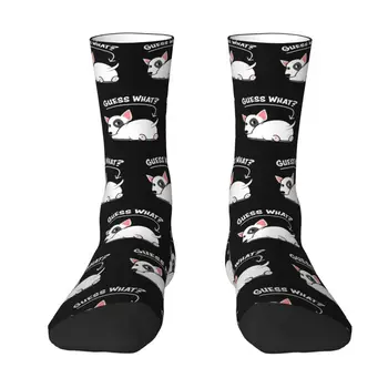 Домашнее животное Щенок Бультерьер Мама Мужские И женские носки для экипажа Унисекс Модные носки с 3D печатью  5