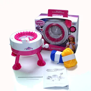 [Забавно] Ткацкий станок dreams Kids, вязальная шерстяная машина своими РУКАМИ, умный ткач с 2 деревянными линзами, обучающая игрушка для девочек в подарок  5