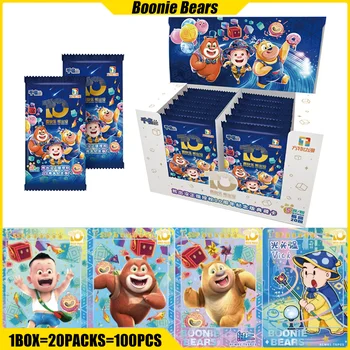 Игральная карта Boonie Bears 10th Anniversary Edition аниме Mistery Box Game Booster Box Игрушки Подарки на день рождения для мальчиков и девочек  5