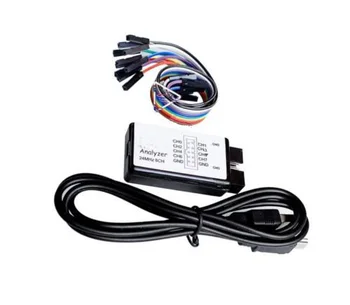 Комплект устройств для анализа логики USB 1ШТ, USB-кабель 24 МГц 8CH 24 МГц для ARM FPGA M100  4