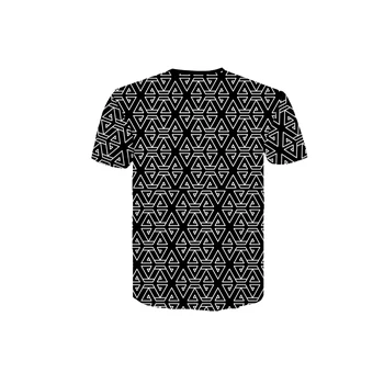 Летние Новые модные футболки с изображением 3D математических формул, трендовые мужские повседневные футболки с круглым вырезом в уличном ретро-стиле и коротким рукавом  10