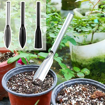 Мини-садовая лопата для выращивания домашних растений, Грабли для пересадки цветов в горшках, Металлическая Лопата для рытья почвы, Садовые инструменты для прополки  5