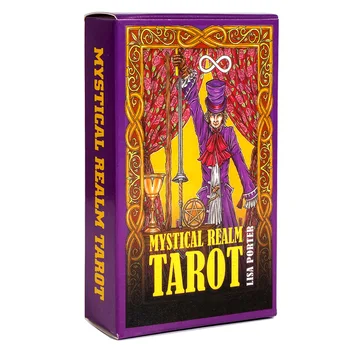 Мистическое царство Таро 78 полноцветных карт Уникальные настольные игры Таро, нарисованные от руки  5
