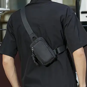 Мужская сумка Через плечо Oxford Luxury Fashion Мужская Нагрудная Сумка Man Sling Crossbody Bag для Мужчин 2023 Новая Повседневная Сумка Дорожные Сумки Для Телефонов  5
