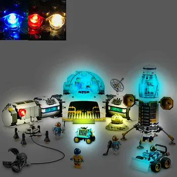 Набор USB-фонарей для конструктора Lego 60350 City Lunar Research Base Outer Space Building Blocks Brick-не включает модель Lego  10