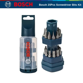 Набор электрических отверток Bosch 25шт Комбинированный Набор Ударопрочных аксессуаров для отверток из легированной стали диаметром 25 мм  5