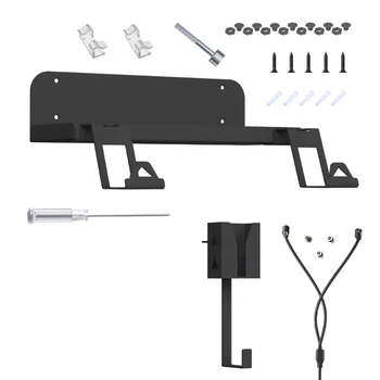 Настенное крепление, игровая стойка, кронштейн для хранения, противоскользящий держатель с зарядным кабелем и винтами, комплект для консольного контроллера PS 5 95AF  10