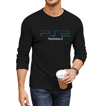 Новая длинная футболка PS2, футболка для мальчика, футболки на заказ, создайте свою собственную мужскую футболку  4