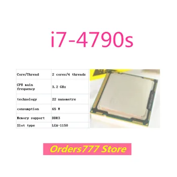 Новый импортный оригинальный процессор i7-4790s 4790s С Двухъядерным Четырехпоточным процессором 1150 3,2 ГГц 65 Вт 22 нм DDR3 DDR4 гарантия качества  10