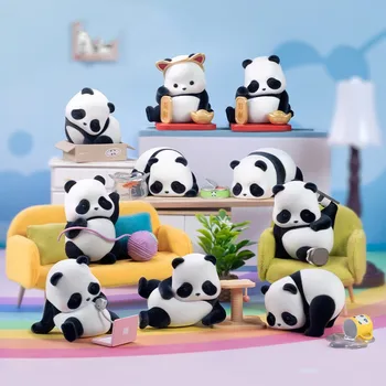 Оригинальная слепая коробка Панда в виде кошки, 1 шт., слепая коробка, разные милые популярные фигурки панд, креативные игрушки для подарков мальчикам и девочкам  5