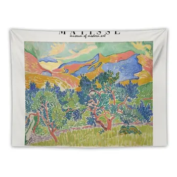 Пейзаж Генри Матисса в Коллиуре 1905 года, музей современного искусства. Гобеленовый ковер, декор стен, домашний настенный художественный ковер, настенный ковер  10
