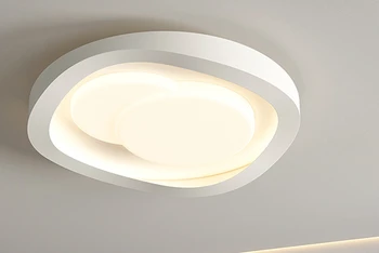 Потолочный светильник в гостиной, современная минималистичная атмосфера, новый кремовый ветровой светильник 2023 года в спальне  5