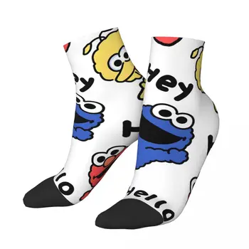 Привет, Улица Сезам, Кавайные носки, носки с мультяшным рисунком, шоппинг  5