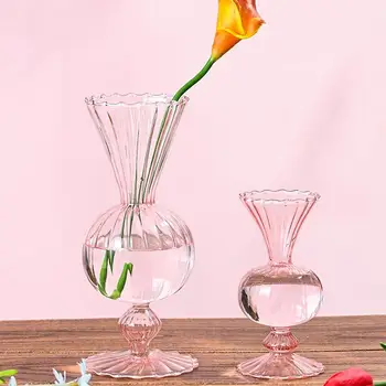 Прозрачная цветочная ваза Прямоугольная цветочная ваза с крышкой Модное украшение Центральные настольные цветочные вазы для свадебной вечеринки  10