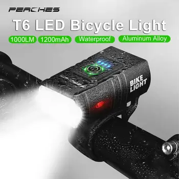 Простая установка, светодиодный фонарик, Высокая яркость, безопасность езды на велосипеде, популярный выбор, Передняя фара для велосипеда, конструкция из алюминиевого сплава  5