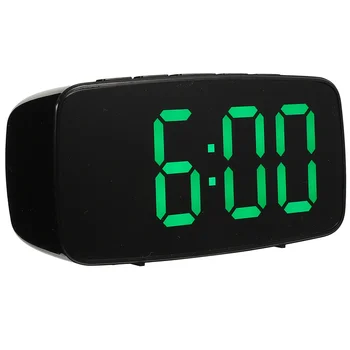 Светодиодный электронный будильник Электрические Крутые часы Эстетичный Маленький светильник с большим цифровым дисплеем Прикроватный столик Офисный  0