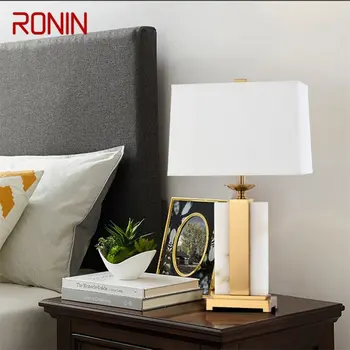Современная настольная лампа RONIN с диммером 220v 110V Роскошный Мраморный настольный светильник Home LED для фойе Гостиной Офиса Спальни отеля  5