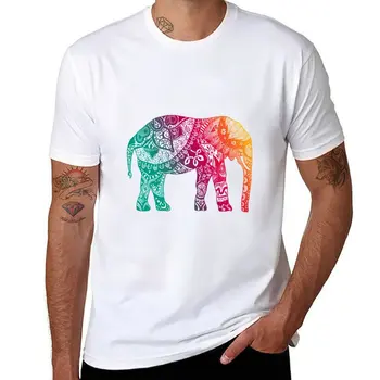 Теплая футболка со слоном, футболка на заказ, летняя одежда, забавные футболки, футболки с кошками, футболки для мужчин  5