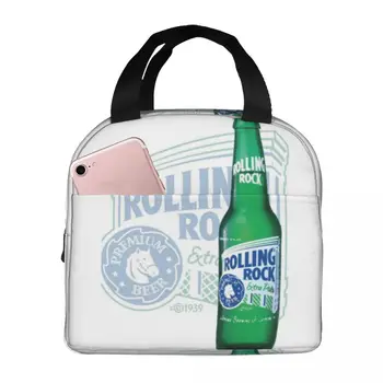 Термоизолированные сумки для ланча Rolling Rock, Многоразовые сумки для еды, Большая сумка-ланч-бокс для школьника  10