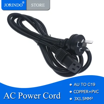 Удлинитель переменного тока JORINDO AU-IEC320 C19, австралийский стандартный кабель-адаптер с 3 зубцами на 16A с 3 отверстиями C19, C19-AU  3