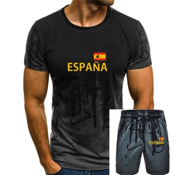Футболка Испании - черная / желтая с флагом - размер от S до 3xl - Испания  4