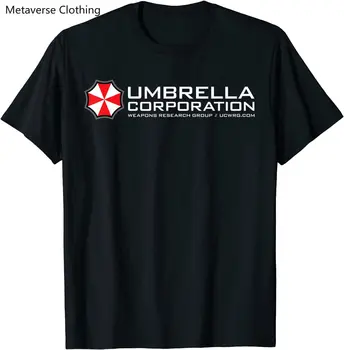 Футболка с логотипом Umbrella Corporation, повседневные хлопковые футболки унисекс, летние однотонные футболки с круглым вырезом, топы.  5