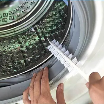 Щетка для чистки стиральной машины на роликах для удаления плесени, Многоразовая щетка для чистки нейлоновых приборов, Гибкая чистка  5