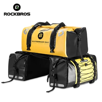Сумка для сиденья ROCKBROS 60 л Водонепроницаемая Портативная Спортивная сумка Большой емкости, светоотражающая Мотоциклетная сумка для йоги, Спортивная сумка для путешествий  10